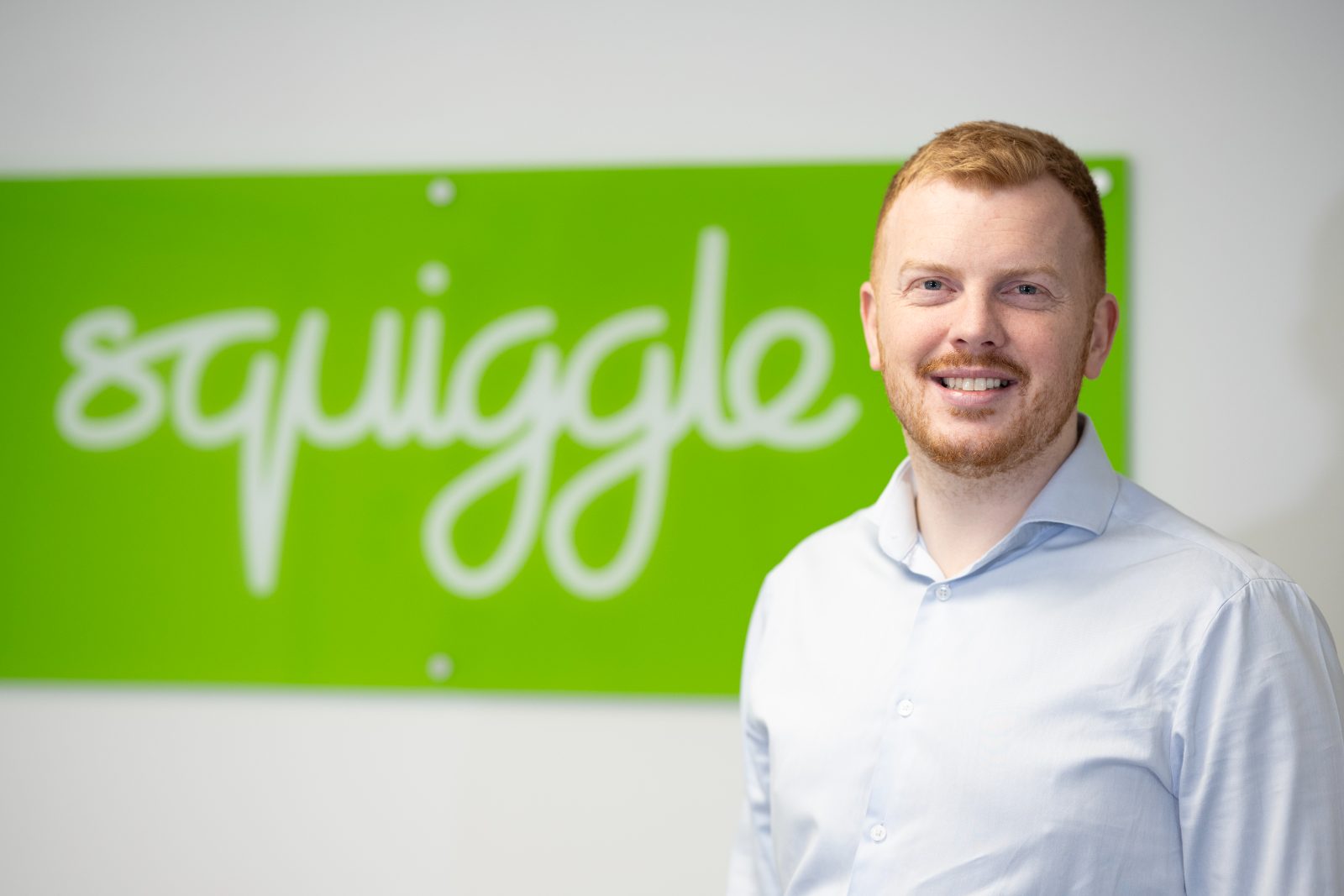 Kieran Osborne at the Squiggle office